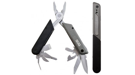 купите Мультитул SOG Baton Q3 / ID1021 (пассатижи, клинок, стамеска, открывашки, напильник, отвертки, шило) в Иркутске
