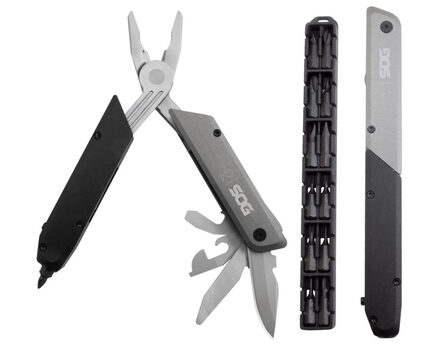 Купите мультитул SOG Baton Q4 ID1031 (пассатижи, открывашки, напильник, клинок, бит-драйвер) в Иркутске в нашем интернет-магазине