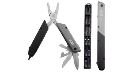 купите Мультитул SOG Baton Q4 / ID1031 (пассатижи, открывашки, напильник, клинок, бит-драйвер) в Иркутске