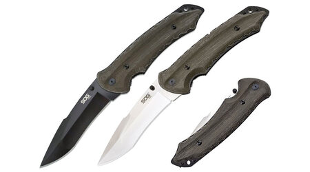 купите Нож складной SOG Kiku Folder Large Satin и Black TiNi / KU1011 - KU1012 в Иркутске