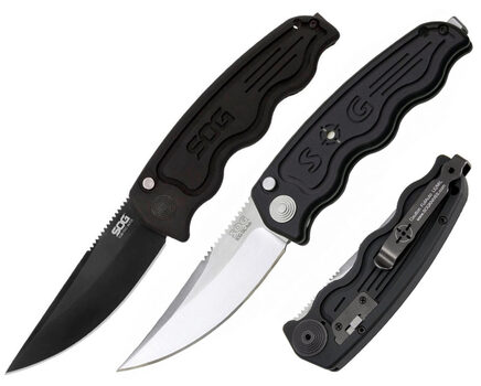 Купите автоматический нож SOG TAC Automatic Satin и Black TiNi (ST01 - ST02) в Иркутске в нашем интернет-магазине
