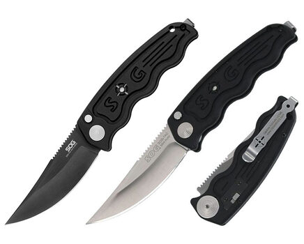 Купите автоматический складной нож SOG-TAC Mini Auto Satin и Black TiNi (ST10 - ST11) в Иркутске в нашем интернет-магазине