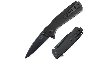 купите Полуавтоматический складной нож SOG Twitch XL Black TiNi / TWI21 в Иркутске