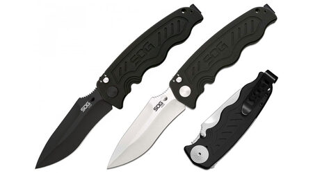 купите Полуавтоматический складной нож SOG Zoom Spring Assisted Satin и Black TiNi / ZM1011 - ZM1012 в Иркутске