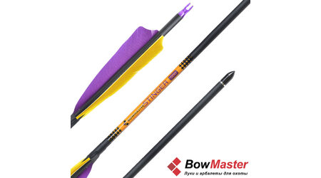 купите Стрела для лука Bowmaster Stinger натуральное оперение 5'' Shield (Боумастер Стингер) в Иркутске