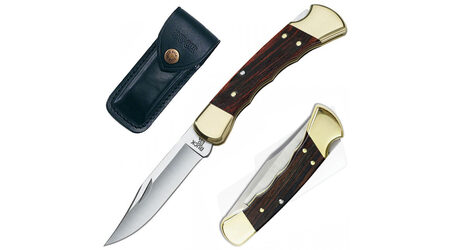 купите Нож складной Buck 110 Folding Hunter с выемками под пальцы 420HC / 0110BRSFG в Иркутске