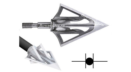 купите Наконечники охотничьи Carbon Express F-15 Fixed Dual Blade фиксированные, 100 и 125 гран, 6 лезвий (3 шт.) в Иркутске