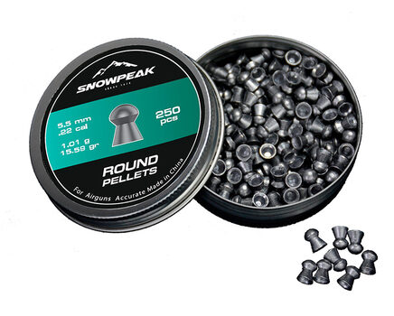 Купите cвинцовые пульки для пневматики SnowPeak Round калибр 5.5 мм в Иркутске в нашем магазине