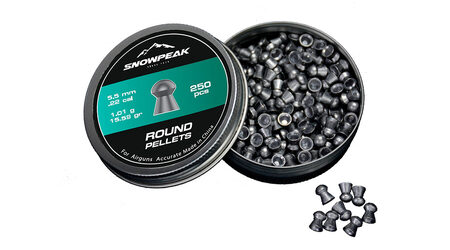 купите Свинцовые пульки для пневматики SnowPeak Round калибр 5.5 мм в Иркутске