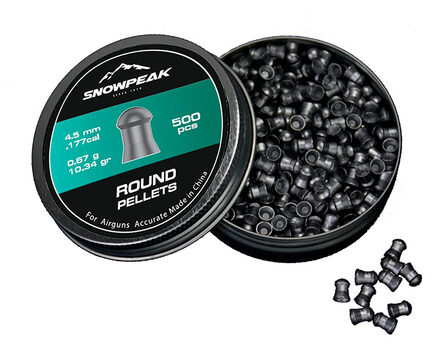 Купите cвинцовые пульки для пневматики SnowPeak Round Heavy калибр 4.5 мм в Иркутске в нашем магазине