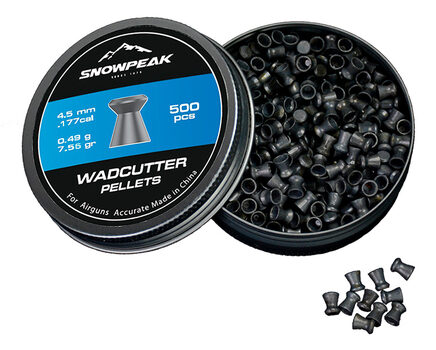 Купите cвинцовые пульки для пневматики SnowPeak WadCutter калибр 4.5 мм в Иркутске в нашем магазине