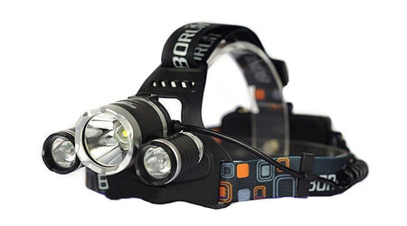 купите Светодиодный налобный фонарь Boruit HL-6633 (Cree XML T6 + 2 Q5) 1800 люмен в Иркутске