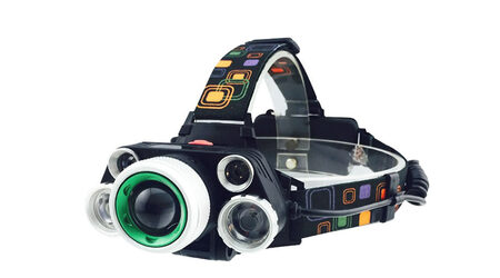 купите Светодиодный налобный фонарь UltraFire HL-8220-5 (Cree XML T6 + 4 XPE) 2300 люмен в Иркутске