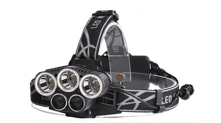 купите Светодиодный налобный фонарь Boruit P-K65L (Cree XML T6 + 2 Q5) 2200 люмен в Иркутске