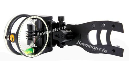 купите Прицел для блочного лука Trophy Ridge - Hit Man 5 micro 0.019  (микрорегулировки, подсветка) в Иркутске