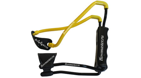 купите Рогатка для детей Man-Kung MK-T1 (черная рукоять, желтая тетива, кистевой упор) в Иркутске