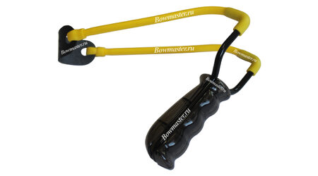 купите Рогатка детская Man-Kung MK-T5 (черная рукоять, желтая тетива) в Иркутске